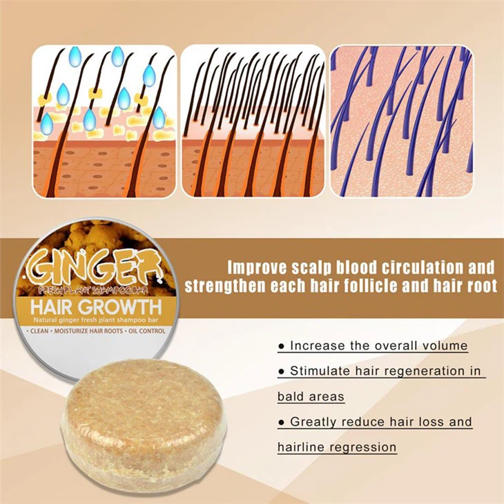Ginger Hair Growth Soap Shampoo