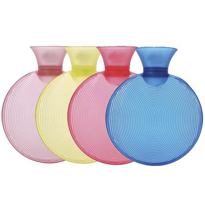 Круглая мини -прозрачная бутылка из горячей воды из ПВХ